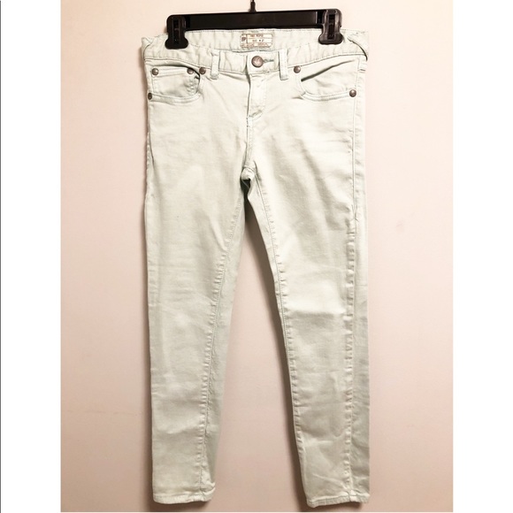 Free People Denim - Free People Skinny Mint Jeans
